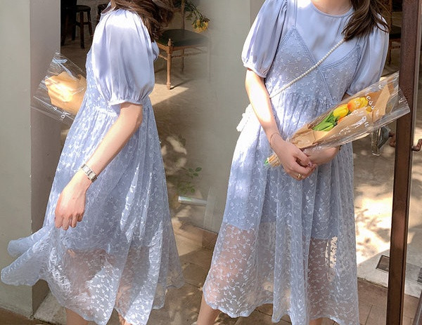 Γυναικείο casual μακρύ φόρεμα με μακριά ρούχα για έγκυες γυναίκες