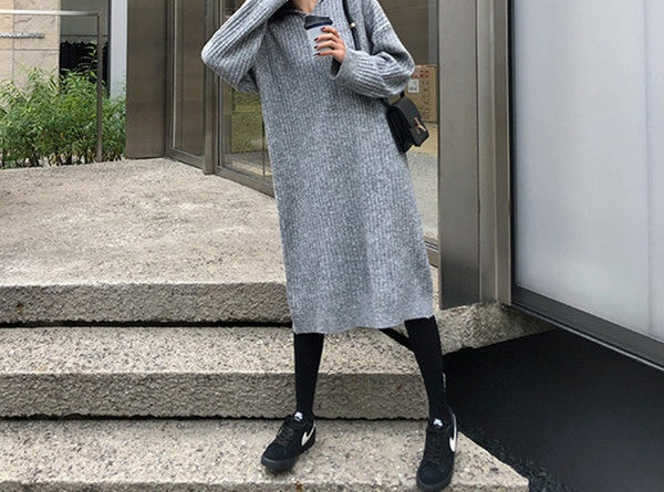 Ženska ležerna haljina ravnog običnog modela za trudnice