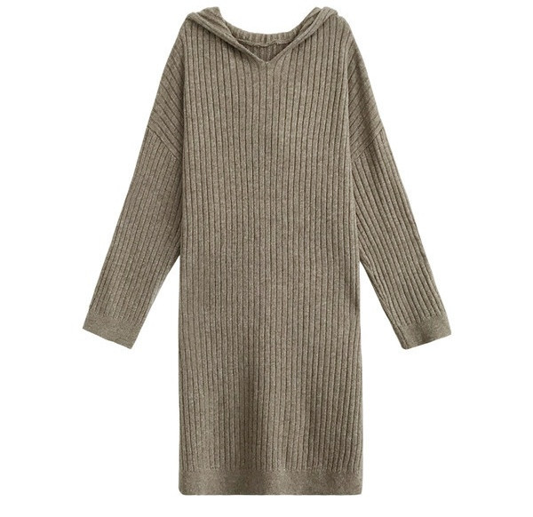 Ženska ležerna haljina ravnog običnog modela za trudnice