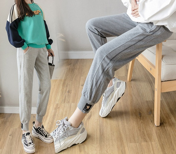 Ženske sportske hlače ravni model za trudnice