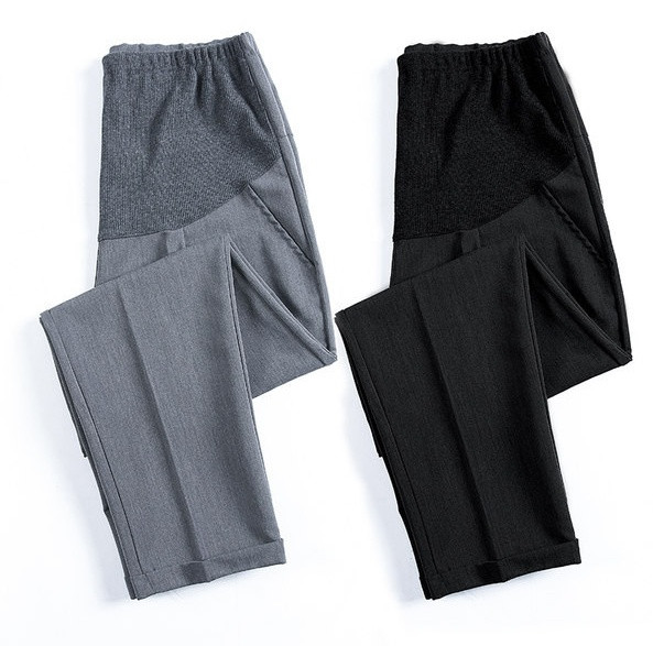 Ženski moderni ravni model hlača za trudnice