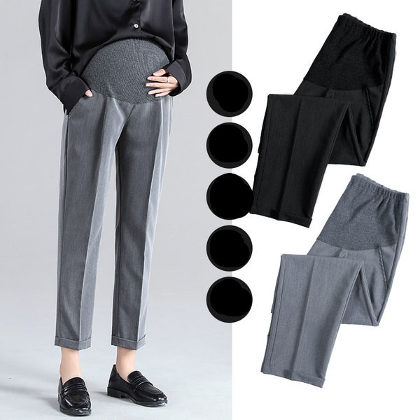 Ženski moderni ravni model hlača za trudnice