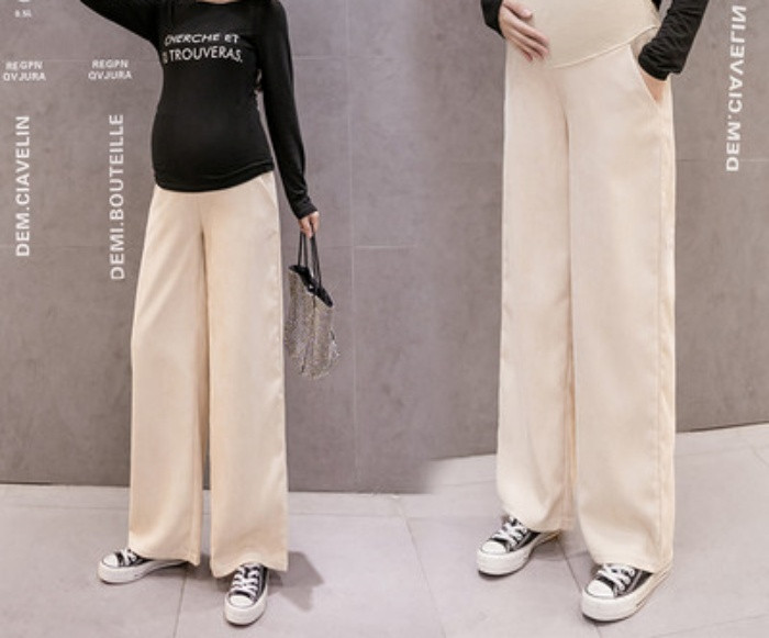 Γυναικείο μακρύ παντελόνι απλό μοντέλο για έγκυες γυναίκες