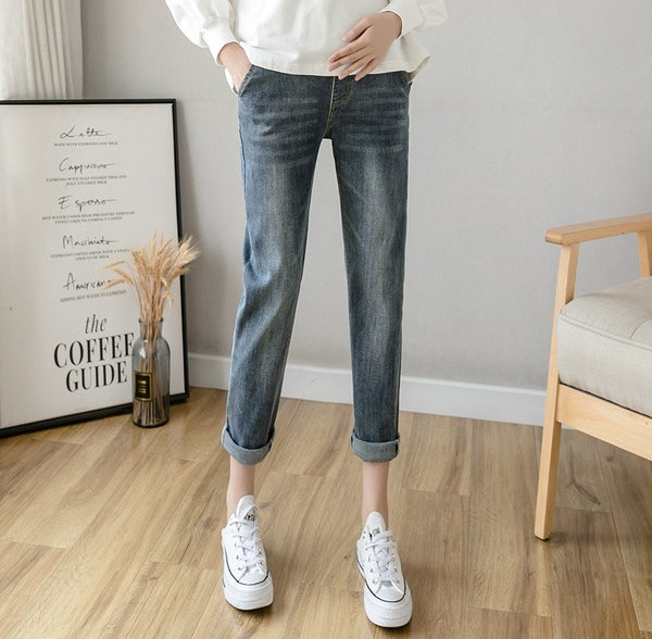 Τζιν γυναικείο τζιν απλό μοντέλο για έγκυες γυναίκες