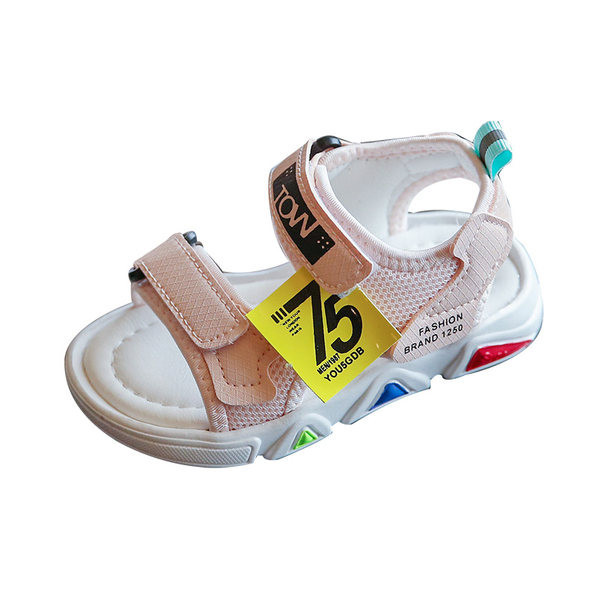 Dječje sandale sa naljepnicom u dvije boje pogodne za dječake