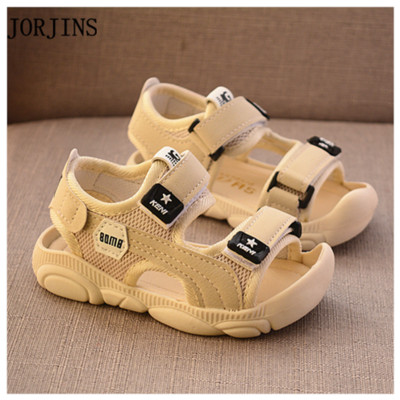 Dječje sandale za dječake sa čičkom i natpisom