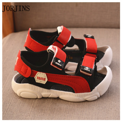 Dječje sandale za dječake sa čičkom i natpisom