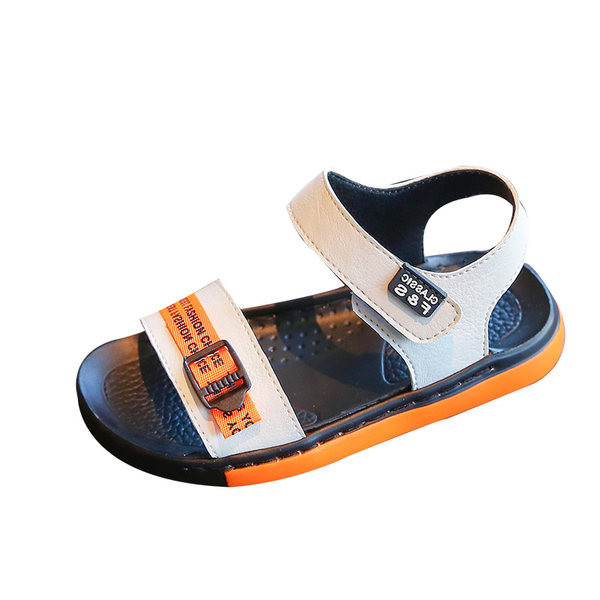 Dječje sandale za dječake sa naljepnicama i natpisima