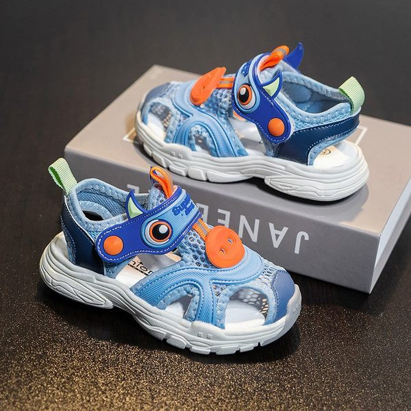 Dječje sandale za dječake s trakom i mrežicom