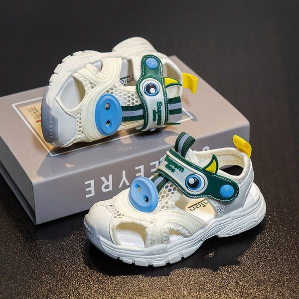 Dječje sandale za dječake s trakom i mrežicom