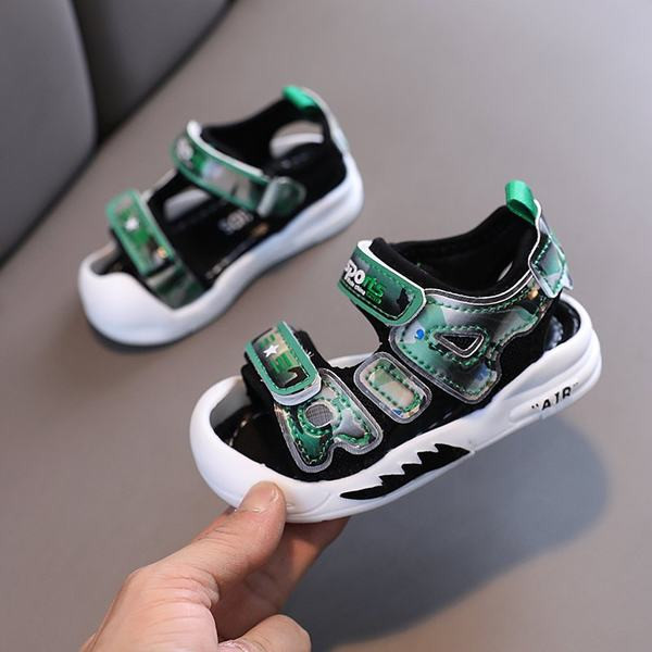 Bērnu sandales zēniem un meitenēm no eko ādas un tekstila