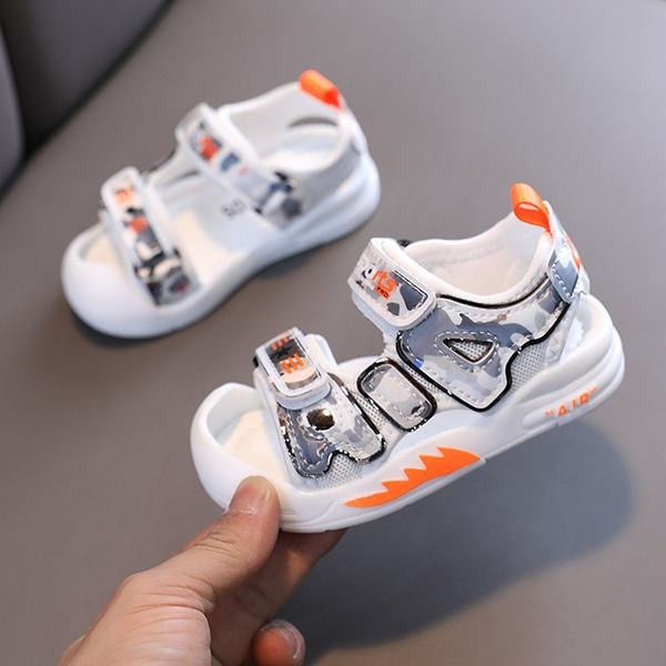 Bērnu sandales zēniem un meitenēm no eko ādas un tekstila