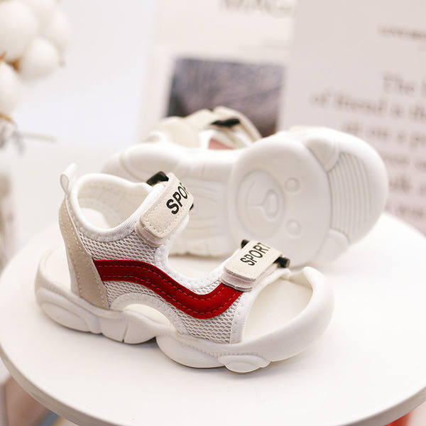 Παιδικά σανδάλια με στερέωση velcro και δίχτυ για αγόρια