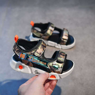 Dječje sandale sa naljepnicama i natpisom za dječake - u dvije boje