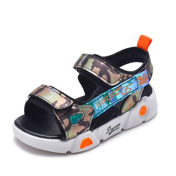 Dječje sandale sa naljepnicama i natpisom za dječake - u dvije boje