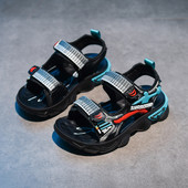 Dječje sandale za dječake - sa natpisom i naljepnicama