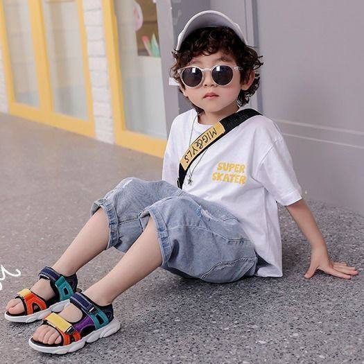 Dječje sandale za dječake od eko kože i čičak trake