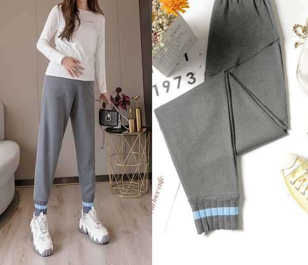 Ženske sportske hlače obični model za trudnice