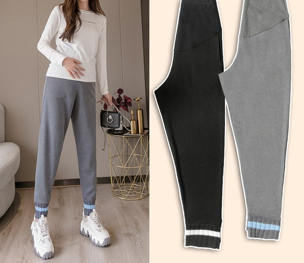 Ženske sportske hlače obični model za trudnice