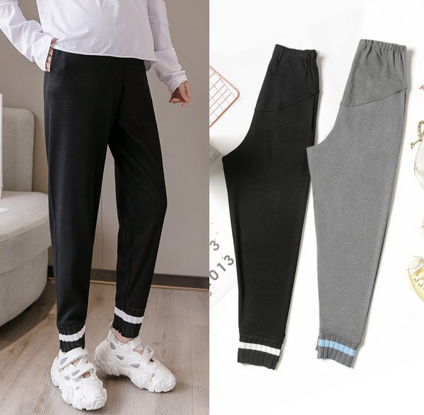 Ženske sportske hlače obični model za trudnice