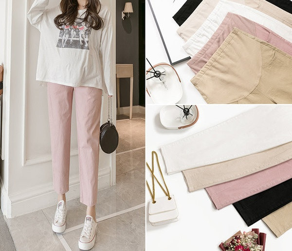 Γυναικείο απλό παντελόνι για έγκυες γυναίκες