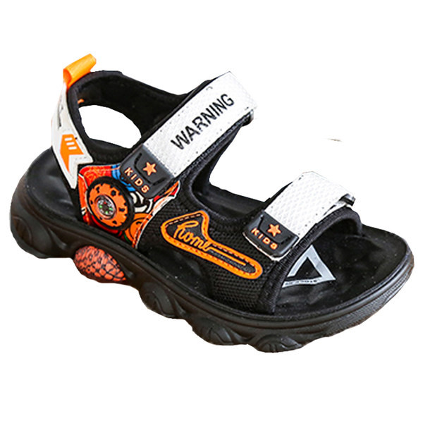 Dječje sandale s grubim potplatom i printom u boji