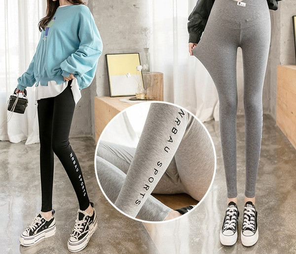 Ženske dnevne duge tajice sa natpisom za trudnice