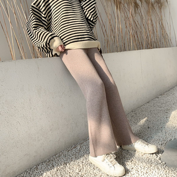 Ženske moderne duge hlače na vezanje za trudnice