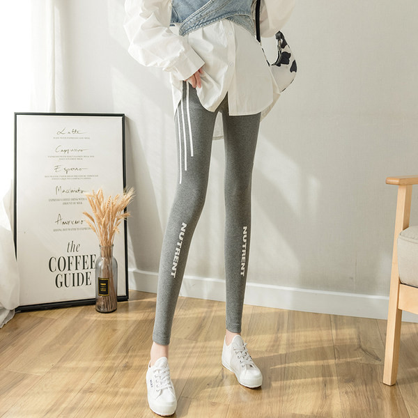 Καθημερινό γυναικείο μακρύ  κολάν με άκρη και επιγραφή για έγκυες γυναίκες