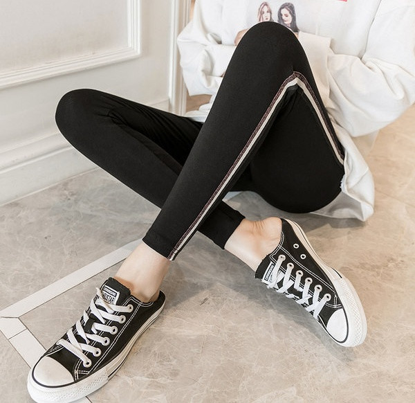 Γυναικείο καθημερινό κολάν με βολάν για έγκυες γυναίκες