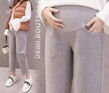 Дамски прав модел панталон за бременни жени