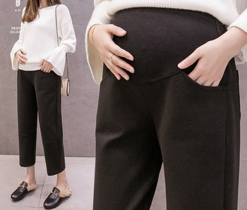 Дамски прав модел панталон за бременни жени