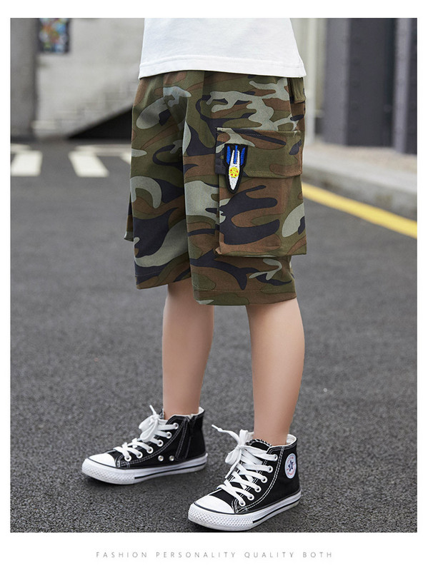 Dječje ležerne kratke hlače s džepovima