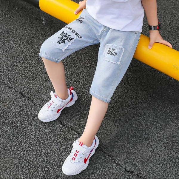 Παιδικά τζιν 3/4 με τσέπες - τρία μοντέλα