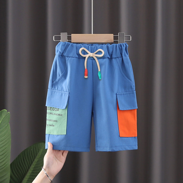 Dječje ležerne kratke hlače za dječake s džepovima