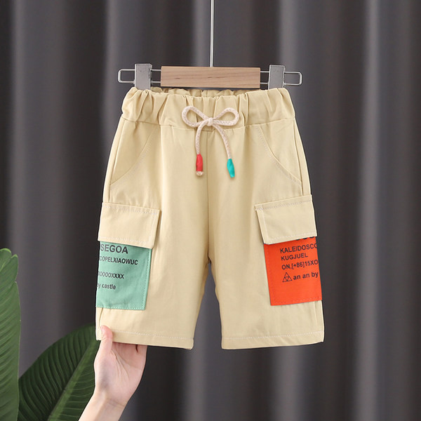 Dječje ležerne kratke hlače za dječake s džepovima