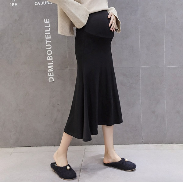 Laisvalaikio moteriško kirpimo sijonas nėščiosioms