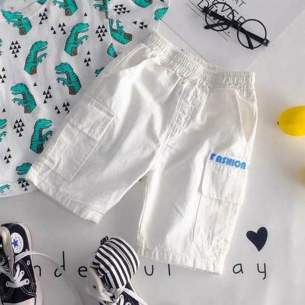 Vaikiški šortai su elastiniu juosmeniu ir kišenėmis