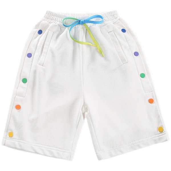 Dječje kratke hlače za dječake s gumbima u boji