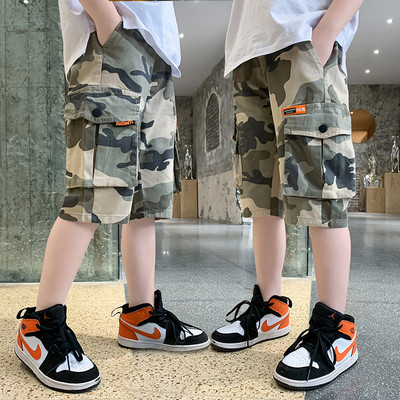 Dječje 3/4 hlače s džepovima za dječake