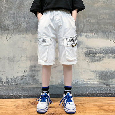 Dječje 3/4 hlače s džepovima za dječake