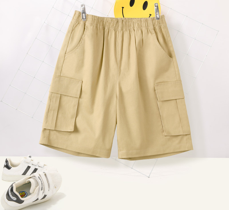 Καλοκαιρινά σορτς για αγόρια με πλαϊνές τσέπες