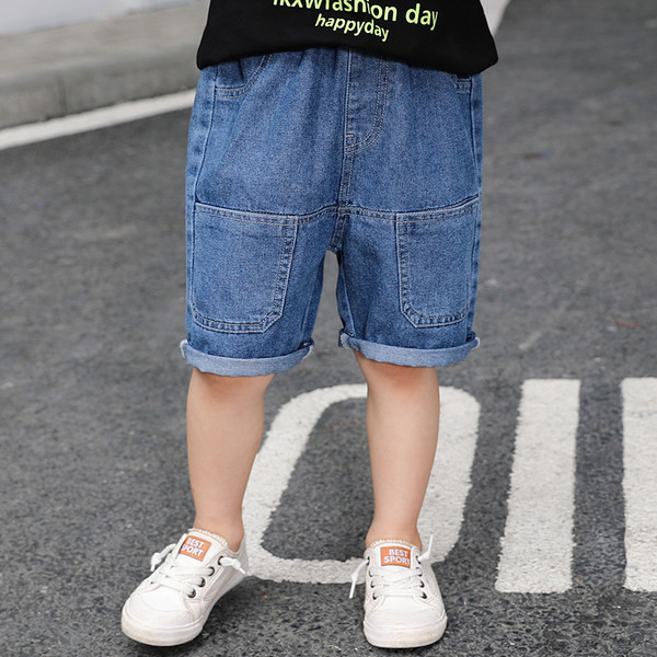 Dječje ležerne kratke traperice s džepovima-za dječake