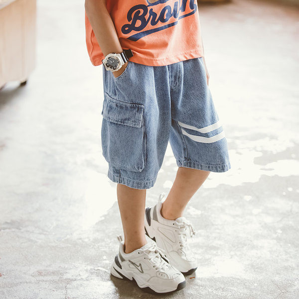 Μοντέρνο καλοκαιρινό τζιν 3/4 για αγόρια