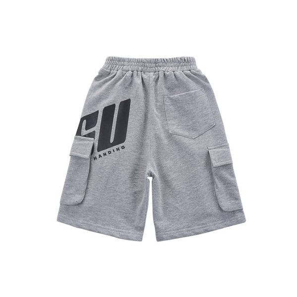 Νέο μοντέλο σορτς για αγόρια με τσέπες και επιγραφή