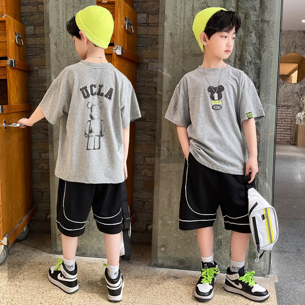 Uus mudel vabaaja lastepüksid valge äärisega