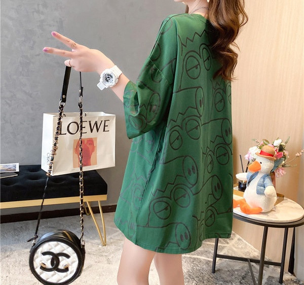 Elegantna ženska bluza kratkih rukava široki model za trudnice