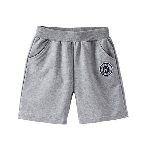Παιδικά σορτς με επιγραφές και ελαστική μέση