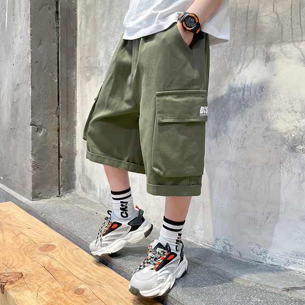 Ležerne dječje 3/4 hlače s džepovima