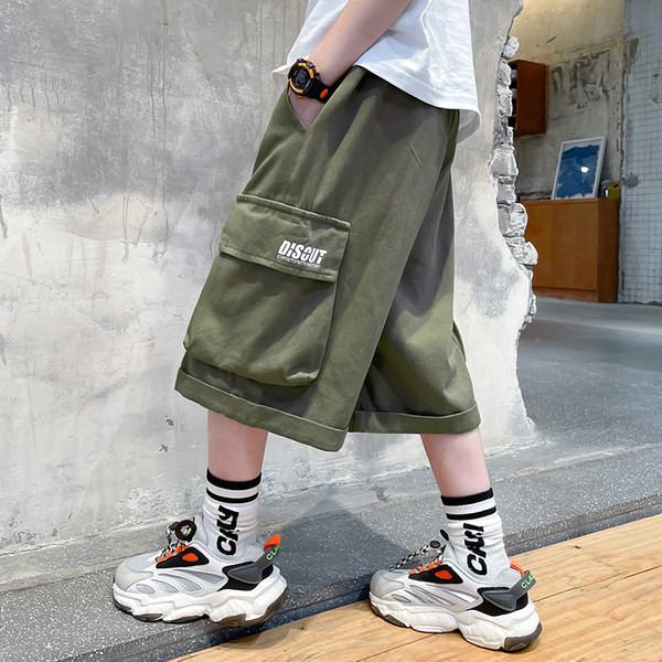 Ležerne dječje 3/4 hlače s džepovima